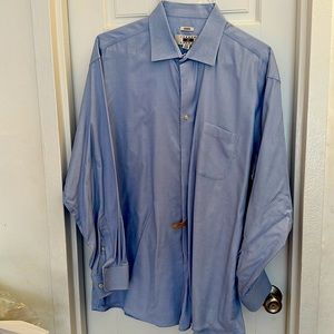 Joseph Abboud regular cuff dress shirt 17.5 34/35 100% Egyptian Cotton